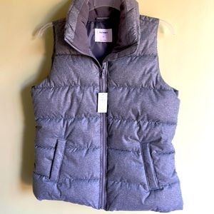 NWT charcoal gray zip up Old Navy vest